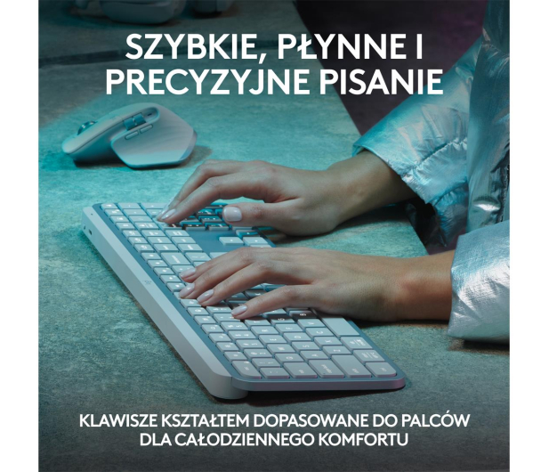LOGITECH MX Keys S Jasnoszary 920-011588 - 1145860 - zdjęcie 7